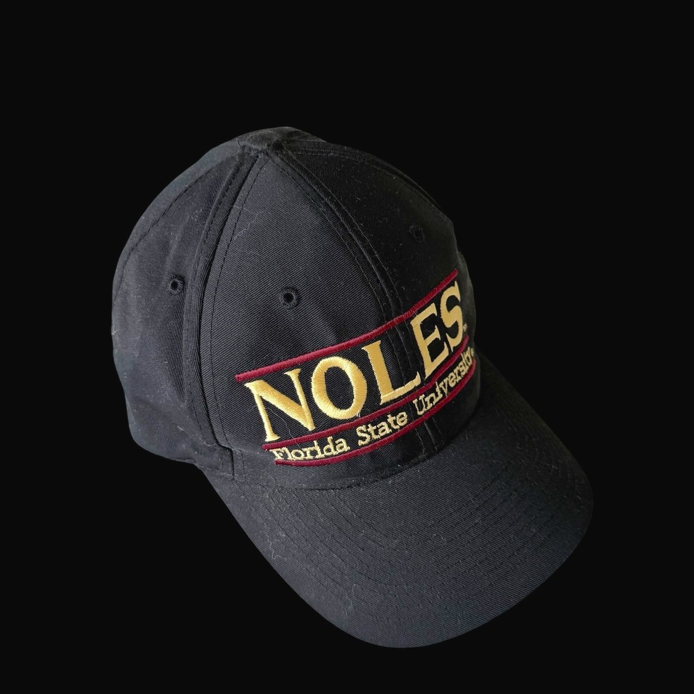 90's The Game Florida State University Noles‎ Snapback Hat Black Russell Cap